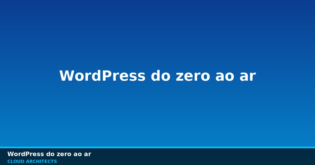 Instalar WordPress em site moderno com servidor, domínio e painel