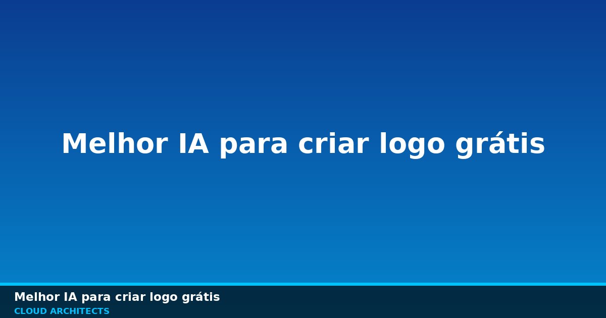 IA cria logo grátis com opções de marca em tela fria